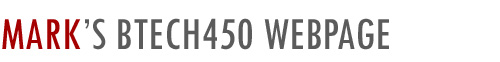 Mark's Btech450 webpage