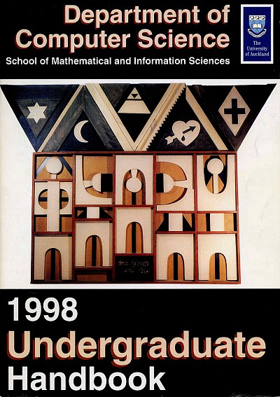 Cover of 1998 Undergraduate handbook with image of Matchitt bas-relief(Click the thumbnail to see the original image)