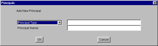 Blank Add Principals Dialog