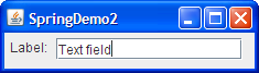 SpringDemo2 -- at least now all the components are in the right position!