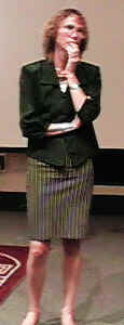 Angi Voss taking a question