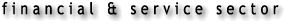 financial & service sector