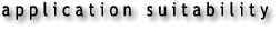 application suitability
