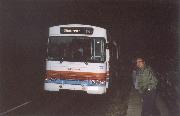 Broken down bus on the way to the conference dinner