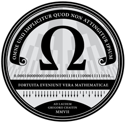 Chaitin Omega Medallion