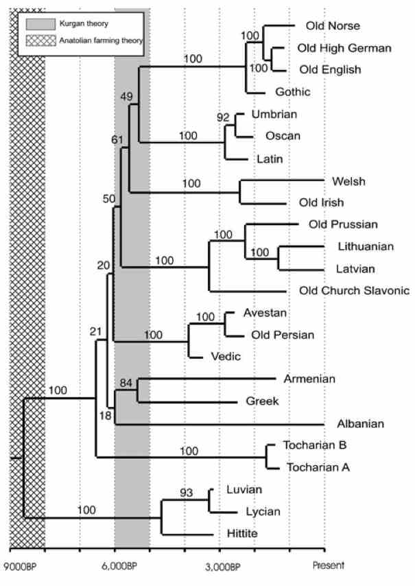 From Words to Dates: Water Into Wine, Mathemagic or Phylogenetic Inference?