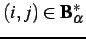 $ (i,j)\in\mathbf{B}_\alpha^\ast$