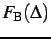 $ F_{\rm B}(\Delta)$