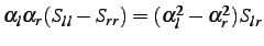 $ \alpha_1\alpha_2(S_{11}-S_{22})=(\alpha_1^2-\alpha_2^2)S_{12}$