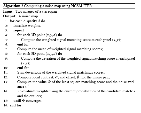 \begin{algorithm} % latex2html id marker 3454 \caption{Computing a noise map u... ... \par \UNTIL{$\Phi$\ converges} \ENDFOR \par \end{algorithmic} \end{algorithm}