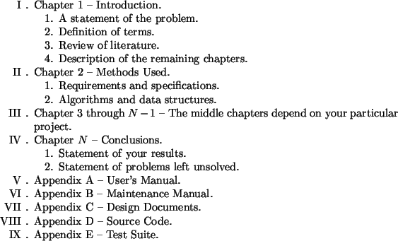 master's thesis components