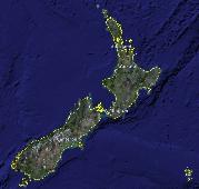 New Zealand map